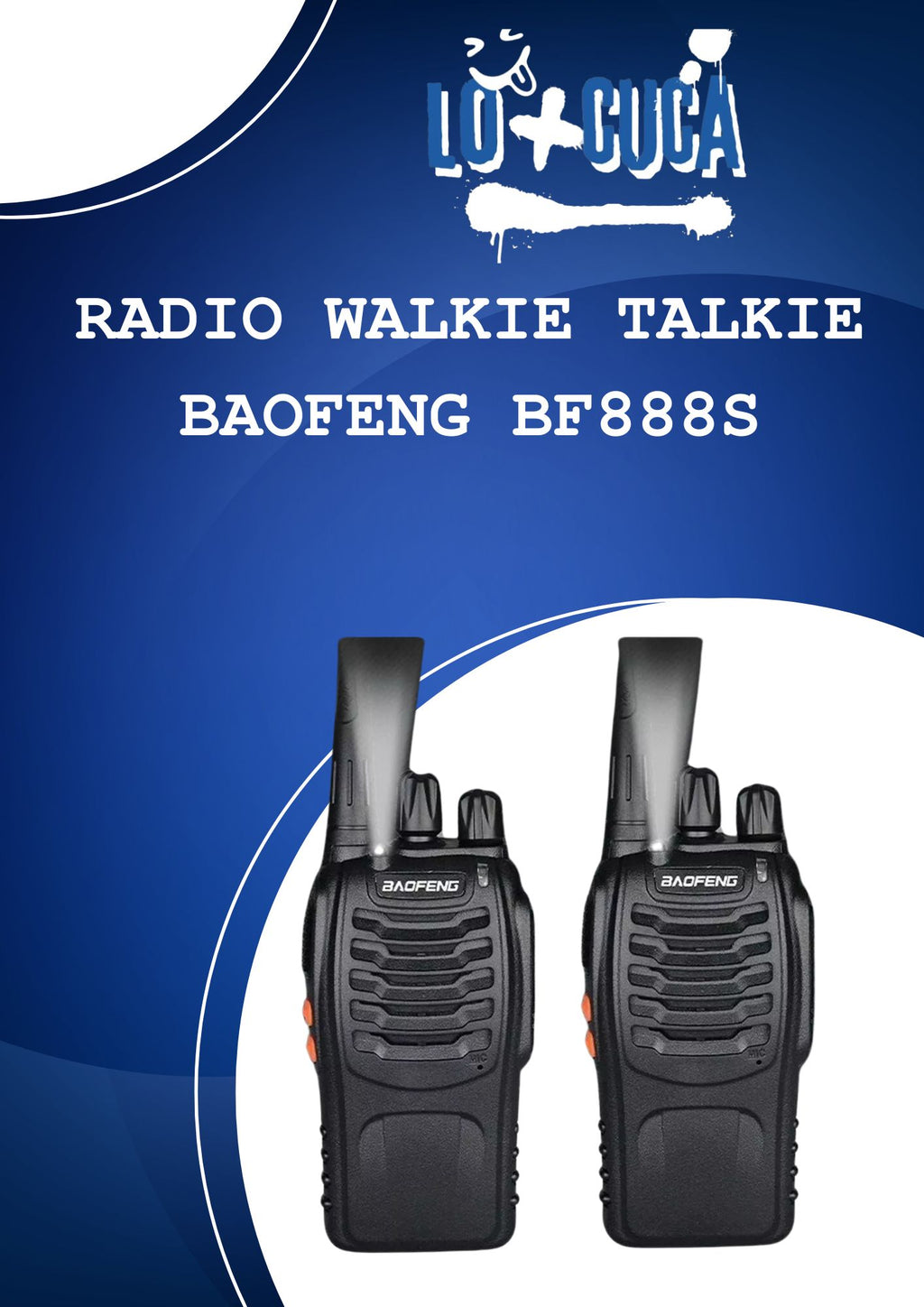 Radio Walkie Talkie Baofeng BF-888S UHF X2