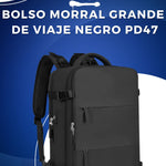 Bolso Morral Grande De Viaje Negro